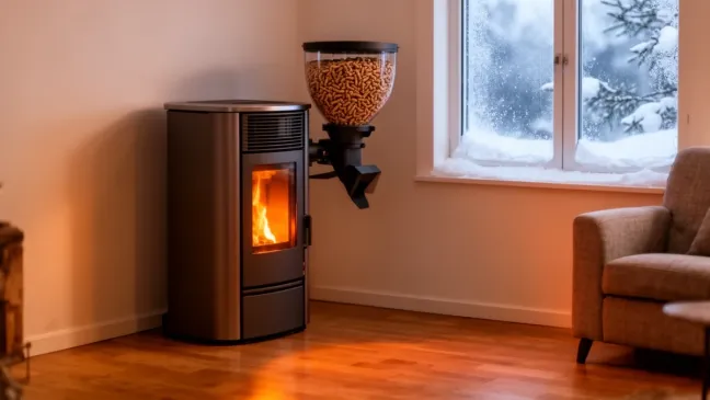 Piec na pellet z podajnikiem do mieszkania 50m2